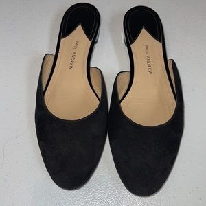Paul Andrew suede slip on mules